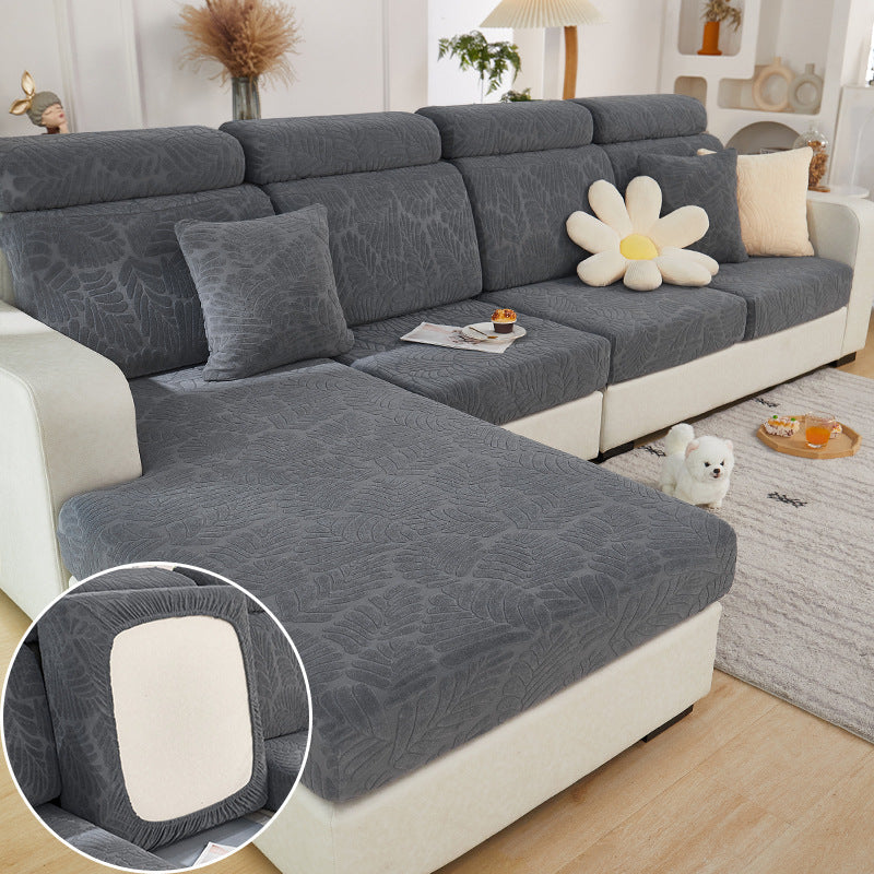 Sectional Couch Cover with Leaves – Moon